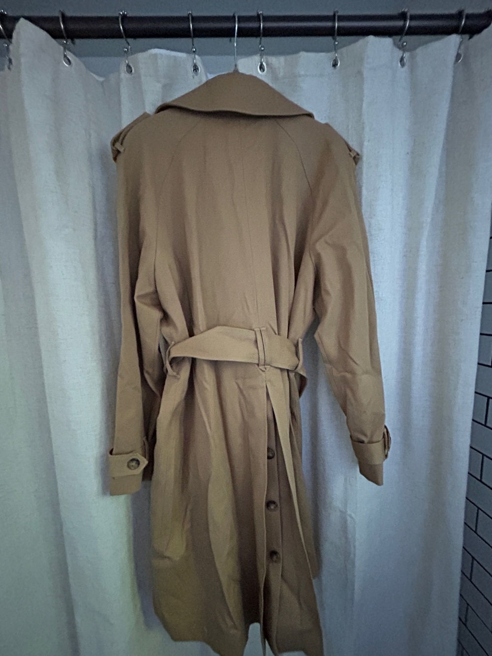 EUC Sézane Camel Scott Trench Coat size 42 - Picture 5 of 6